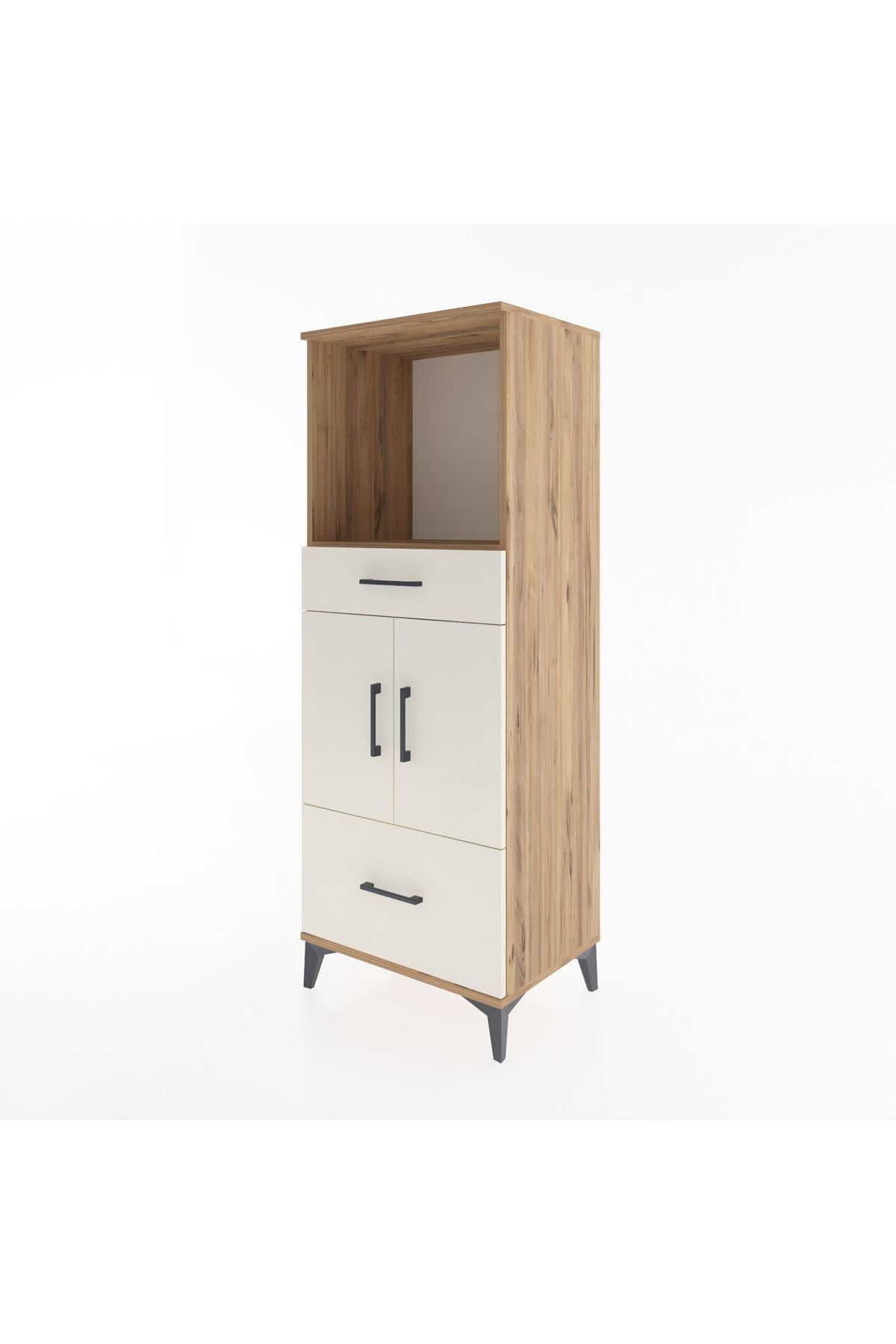 Hyperion Dolap 2 Raflı 2 Çekmeceli 2 Kapaklı 60x44x163 - S53M016V7B