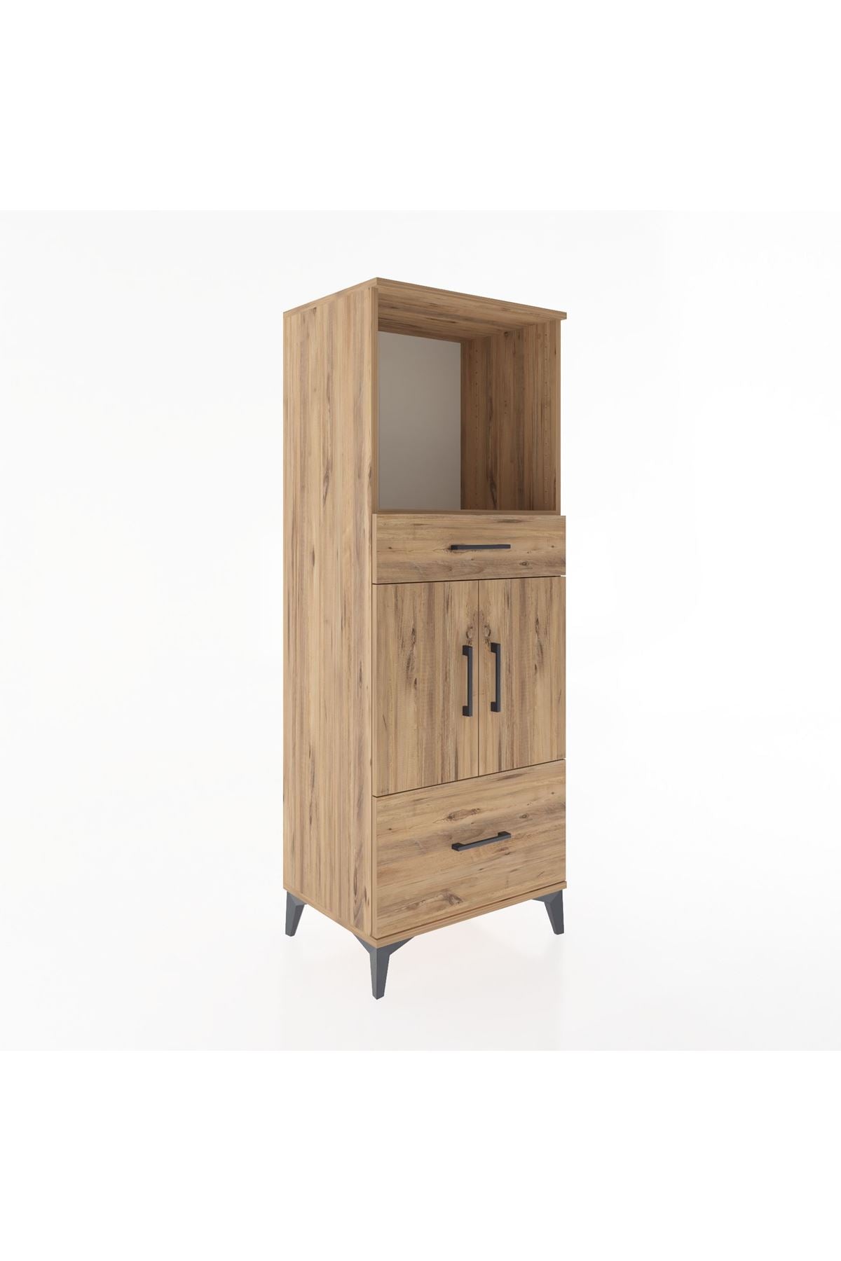 Hyperion Dolap 2 Raflı 2 Çekmeceli 2 Kapaklı 60x44x163 - S53M016V9B