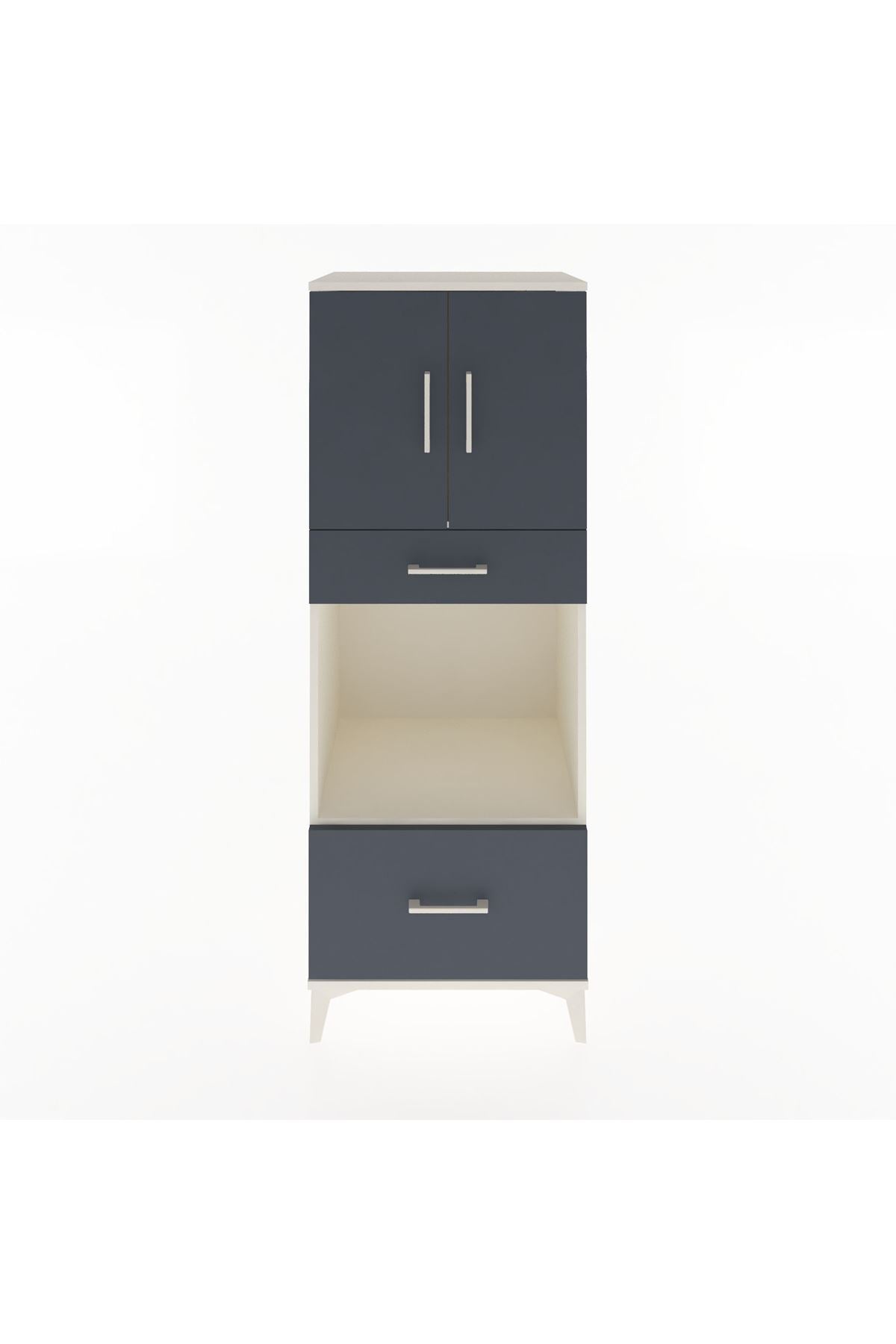 Hyperion Dolap 2 Raflı 2 Çekmeceli 2 Kapaklı 60x44x163 - S53M017V2B