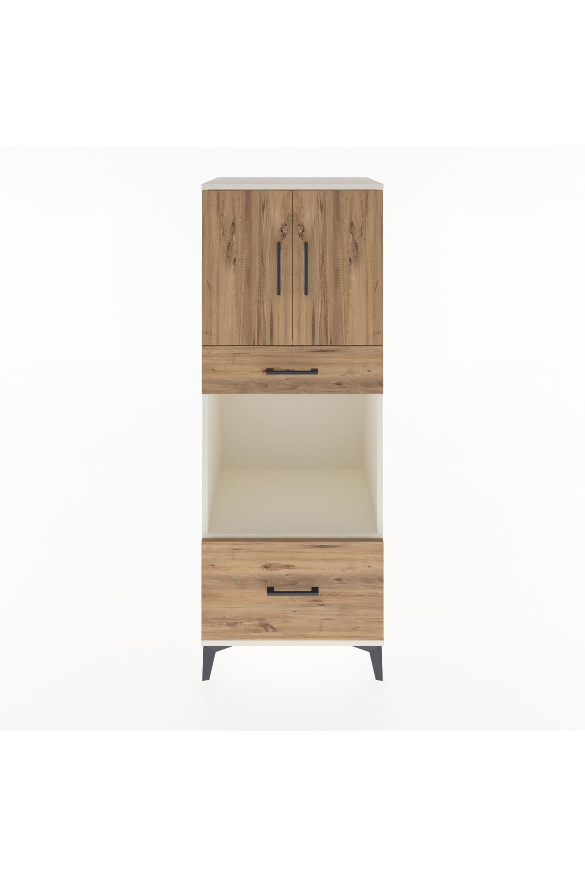 Hyperion Dolap 2 Raflı 2 Çekmeceli 2 Kapaklı 60x44x163 - S53M017V3B