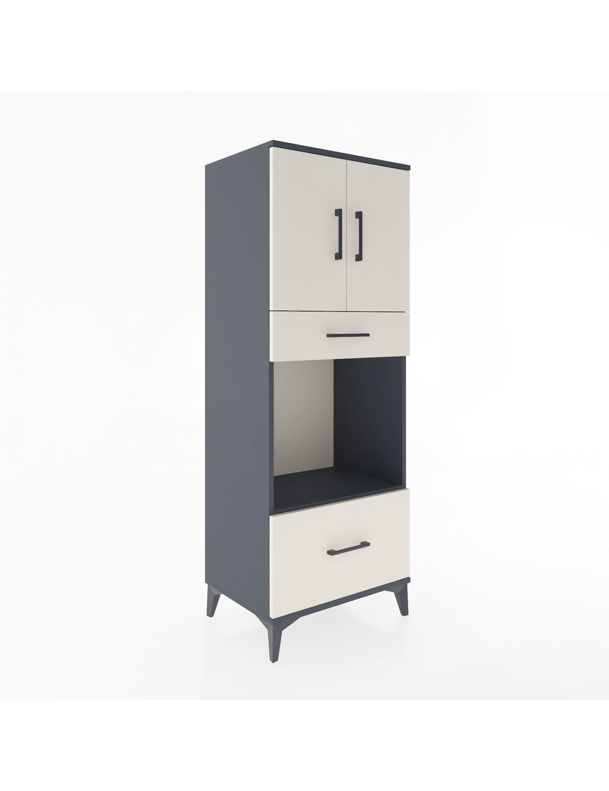 Hyperion Dolap 2 Raflı 2 Çekmeceli 2 Kapaklı 60x44x163 - S53M017V4B