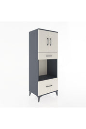 Hyperion Dolap 2 Raflı 2 Çekmeceli 2 Kapaklı 60x44x163 - S53M017V4B
