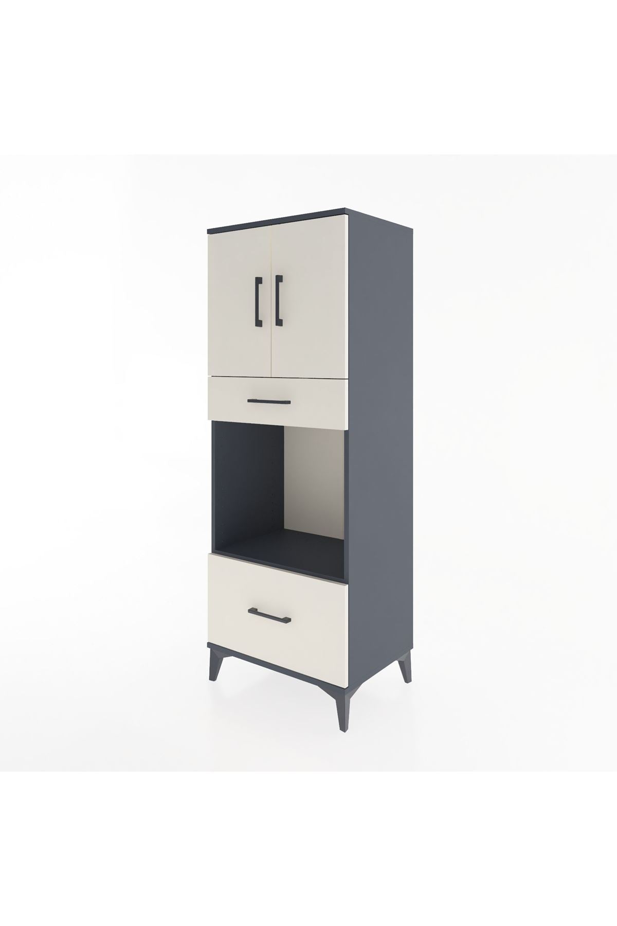Hyperion Dolap 2 Raflı 2 Çekmeceli 2 Kapaklı 60x44x163 - S53M017V4B