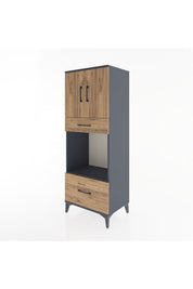 Hyperion Dolap 2 Raflı 2 Çekmeceli 2 Kapaklı 60x44x163 - S53M017V6B