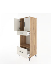 Hyperion Dolap 2 Raflı 2 Çekmeceli 2 Kapaklı 60x44x163 - S53M017V7B