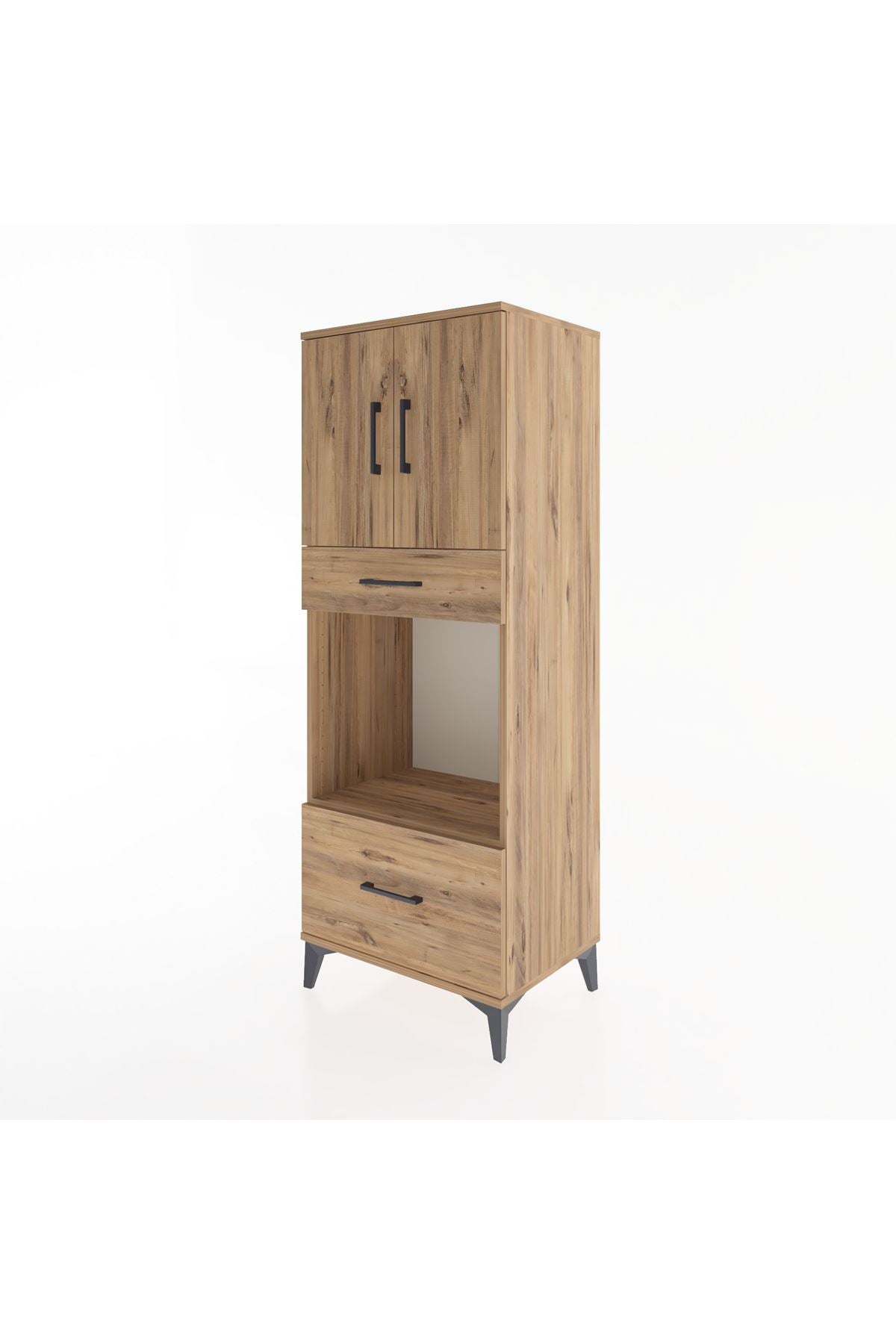 Hyperion Dolap 2 Raflı 2 Çekmeceli 2 Kapaklı 60x44x163 - S53M017V9B