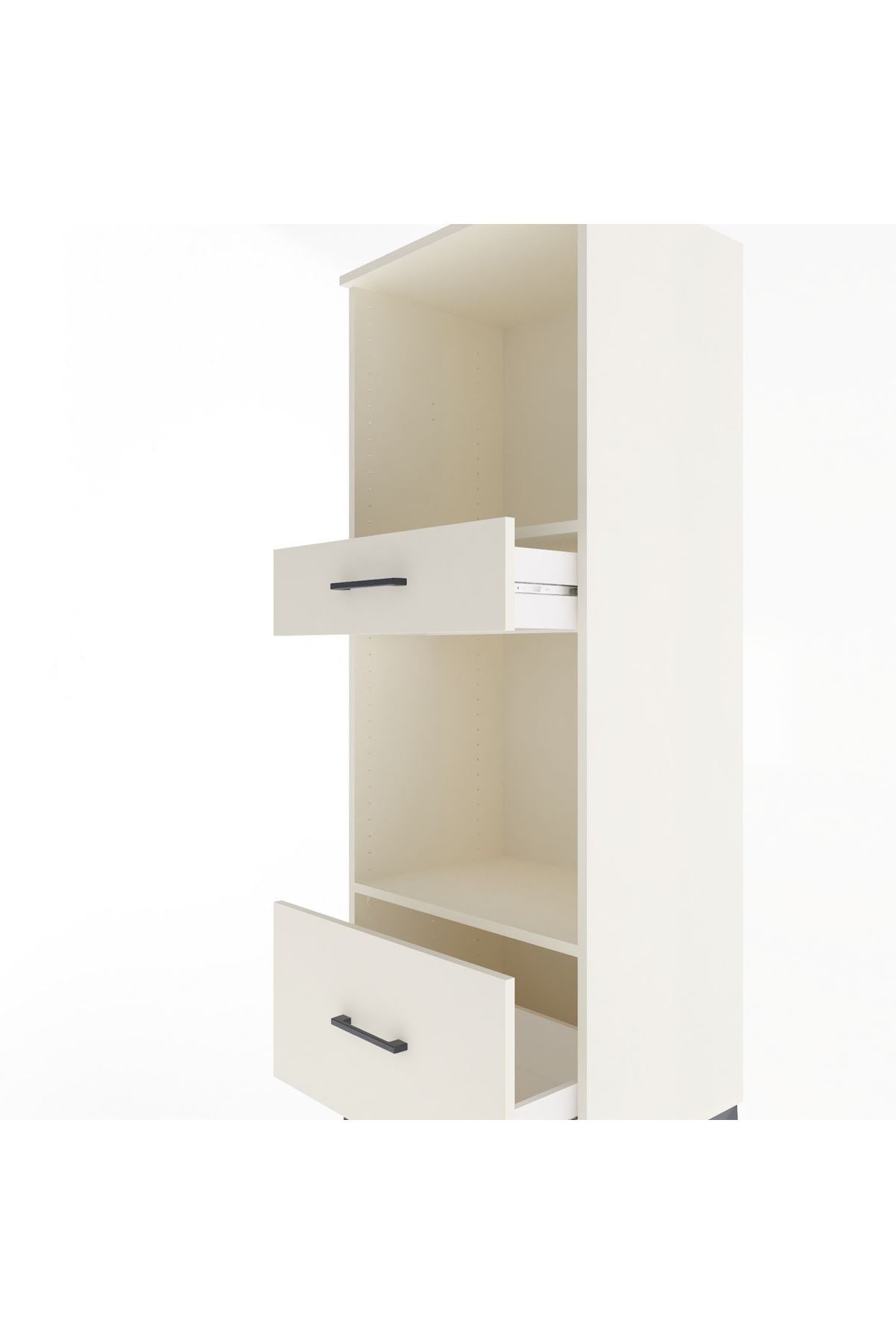 Hyperion Dolap 2 Raflı 2 Çekmeceli 60x44x163 - S53M018V1B