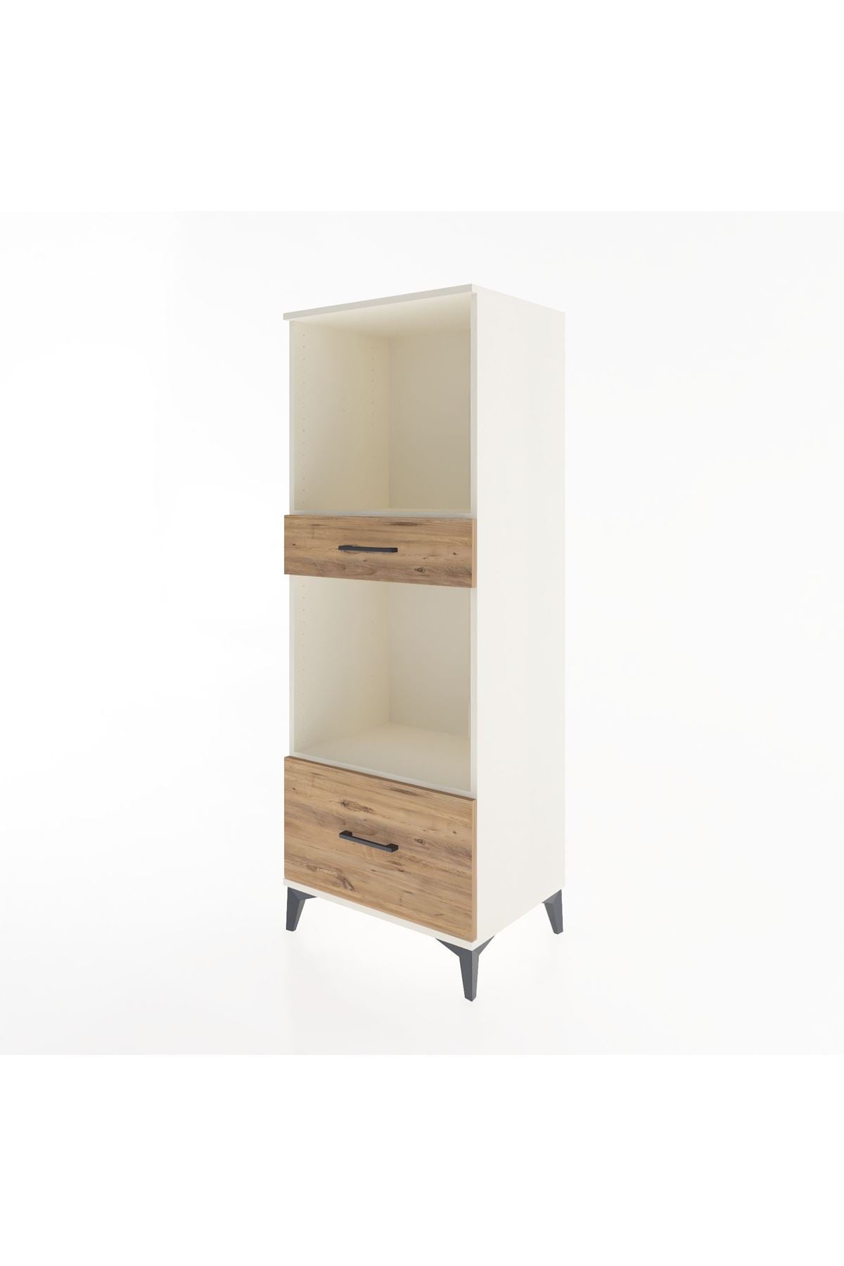 Hyperion Dolap 2 Raflı 2 Çekmeceli 60x44x163 - S53M018V3B