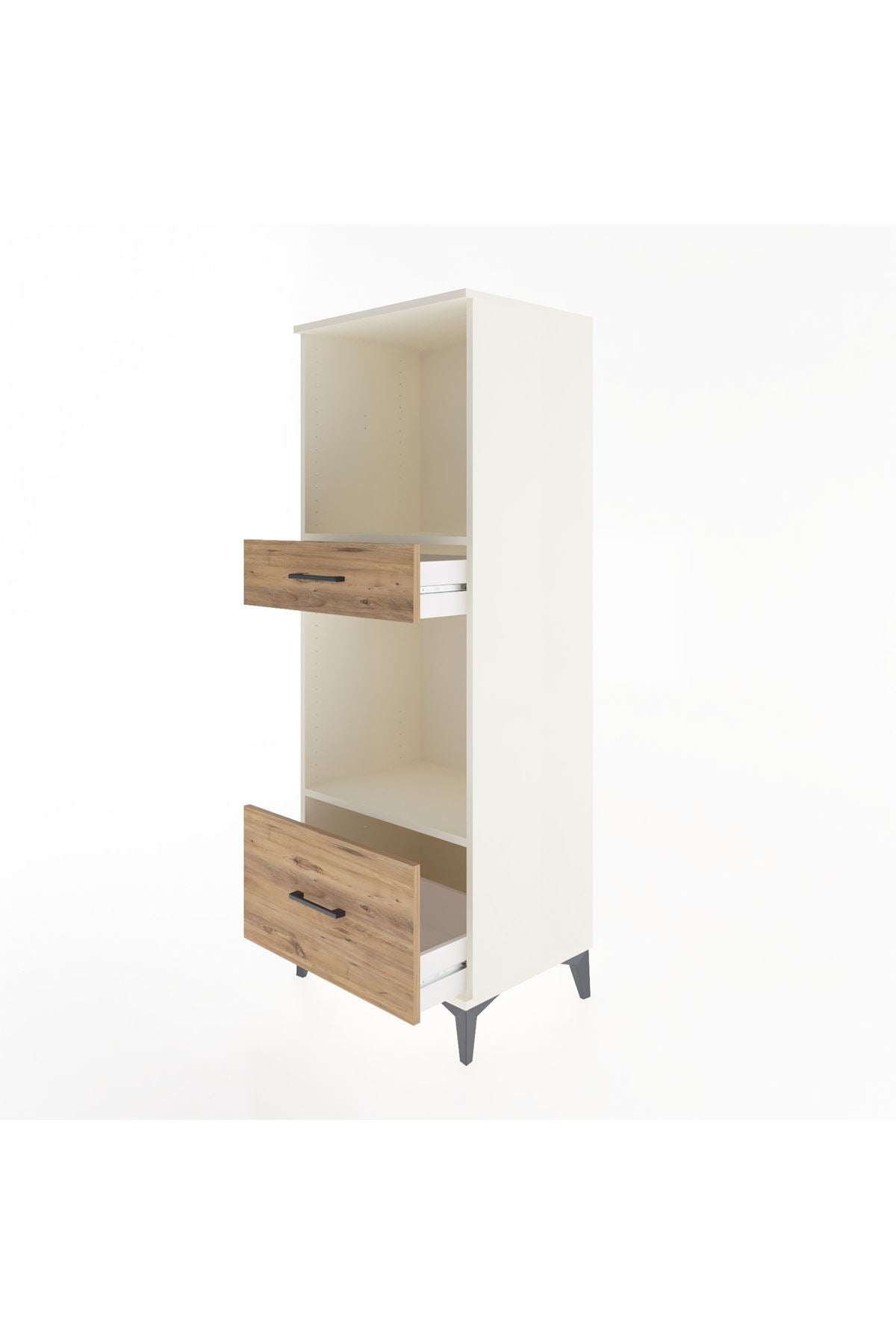 Hyperion Dolap 2 Raflı 2 Çekmeceli 60x44x163 - S53M018V3B