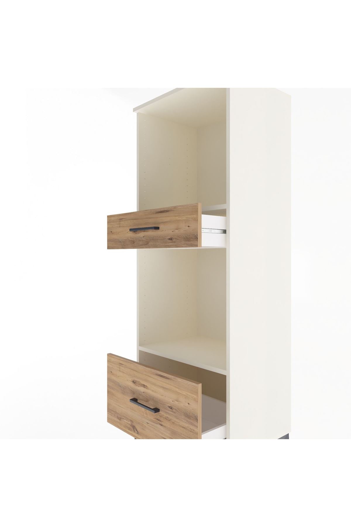 Hyperion Dolap 2 Raflı 2 Çekmeceli 60x44x163 - S53M018V3B