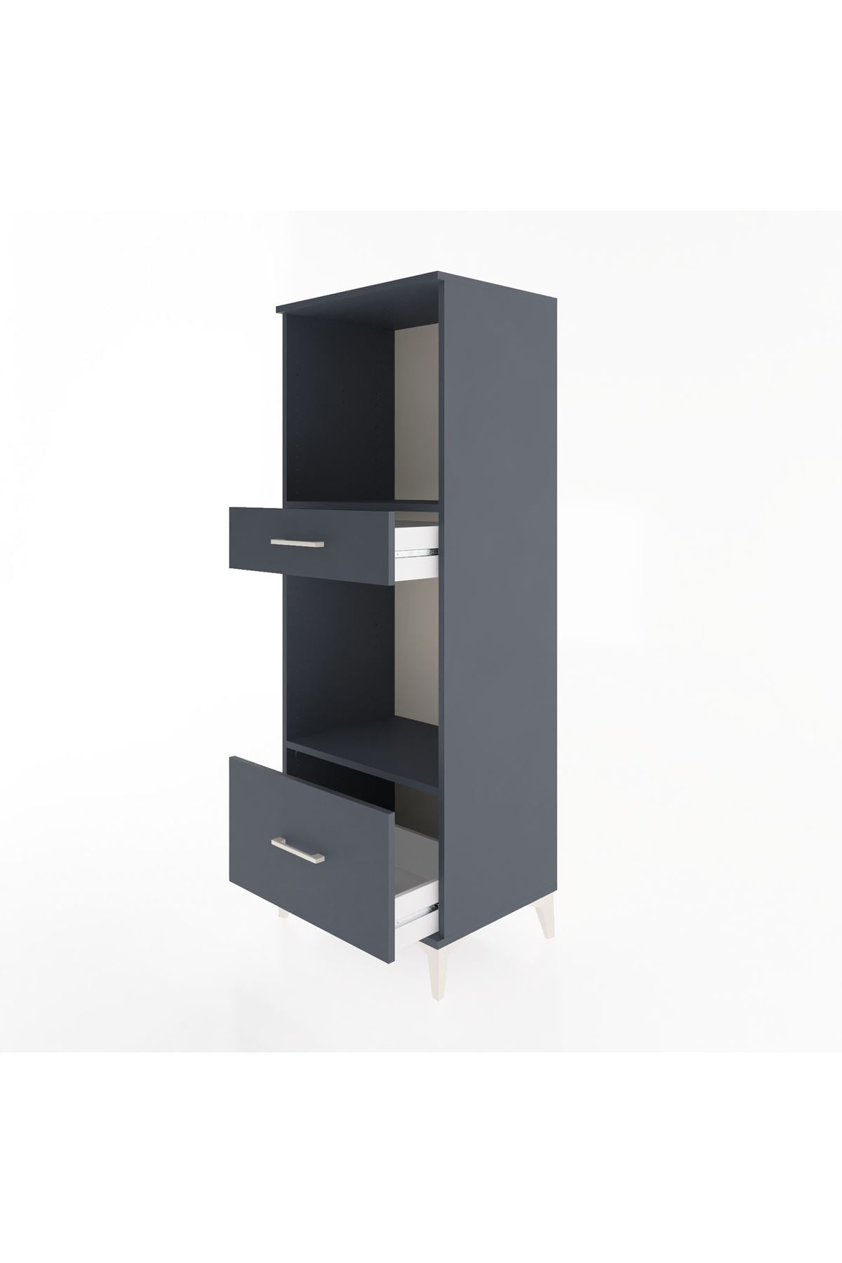 Hyperion Dolap 2 Raflı 2 Çekmeceli 60x44x163 - S53M018V5B