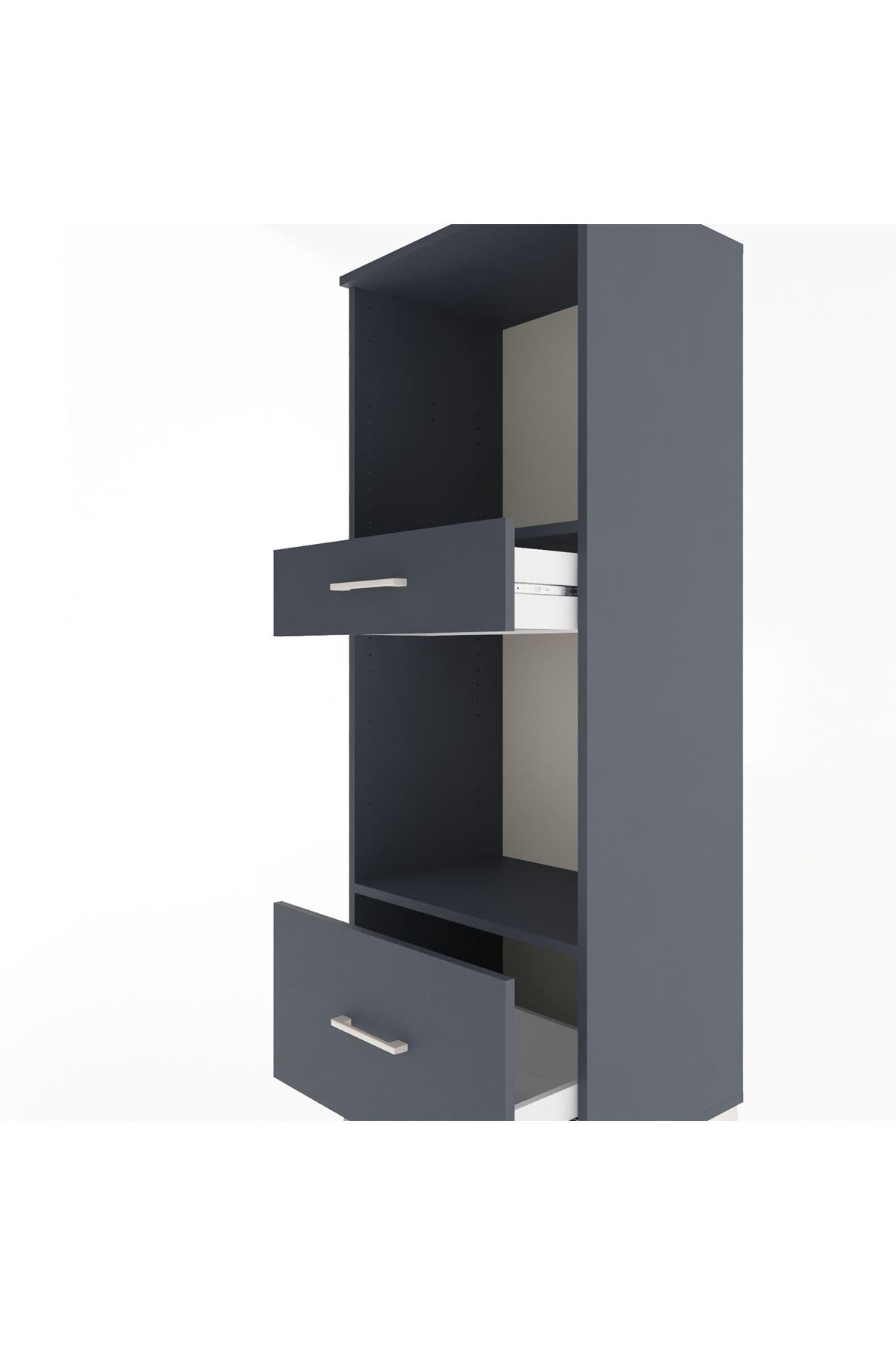 Hyperion Dolap 2 Raflı 2 Çekmeceli 60x44x163 - S53M018V5B
