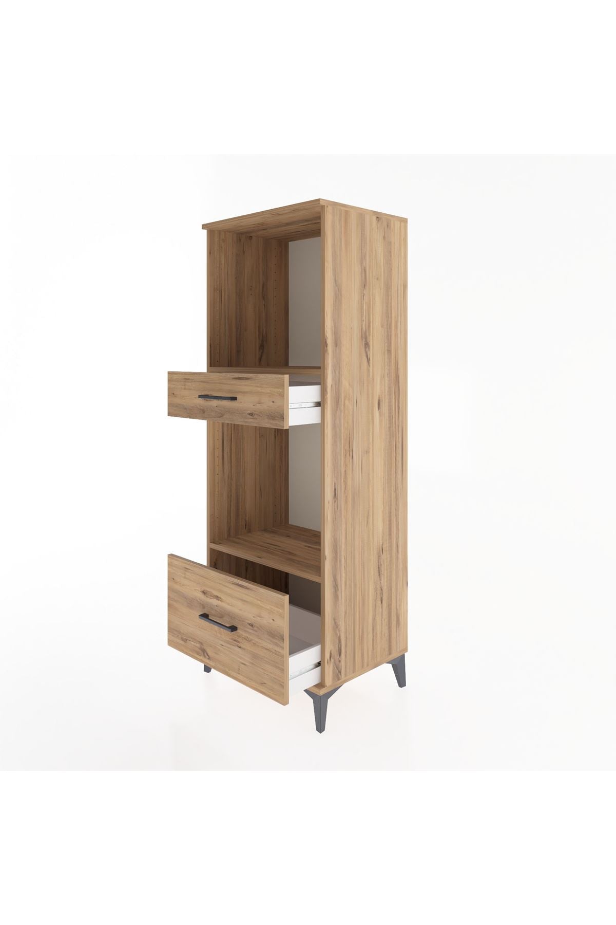Hyperion Dolap 2 Raflı 2 Çekmeceli 60x44x163 - S53M018V9B