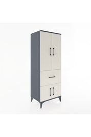 Hyperion Dolap 3 Raflı Tek Çekmeceli 4 Kapaklı 60x44x163 - S53M019V4B