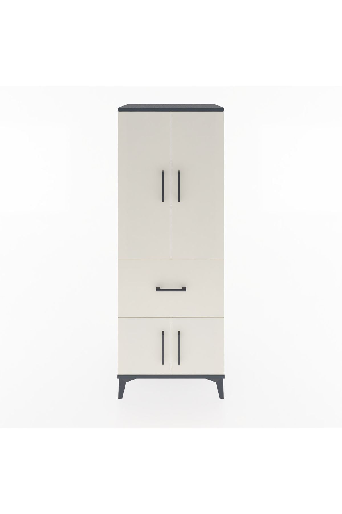 Hyperion Dolap 3 Raflı Tek Çekmeceli 4 Kapaklı 60x44x163 - S53M019V4B