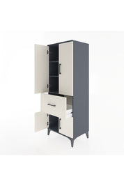 Hyperion Dolap 3 Raflı Tek Çekmeceli 4 Kapaklı 60x44x163 - S53M019V4B