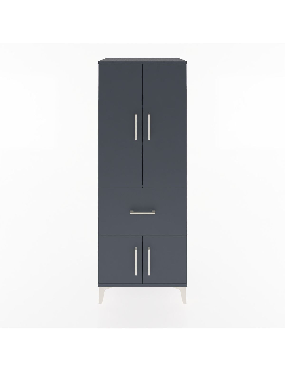 Hyperion Dolap 3 Raflı Tek Çekmeceli 4 Kapaklı 60x44x163 - S53M019V5B