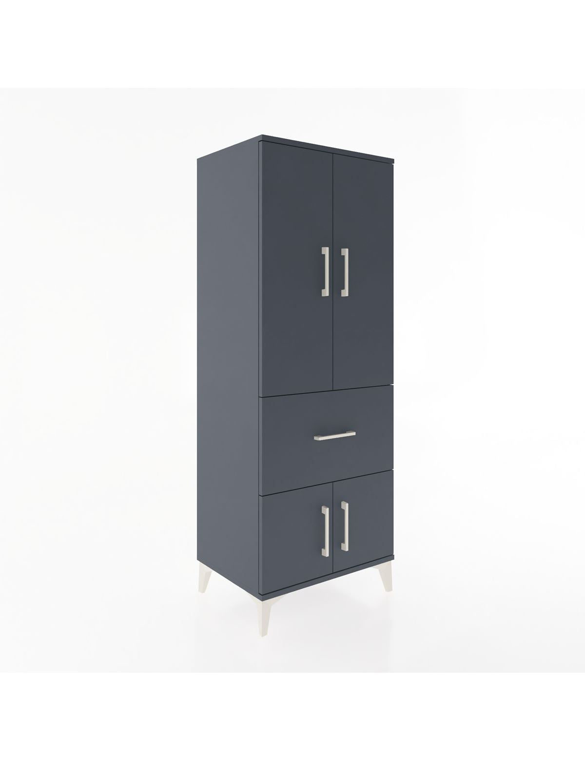 Hyperion Dolap 3 Raflı Tek Çekmeceli 4 Kapaklı 60x44x163 - S53M019V5B