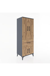 Hyperion Dolap 3 Raflı Tek Çekmeceli 4 Kapaklı 60x44x163 - S53M019V6B