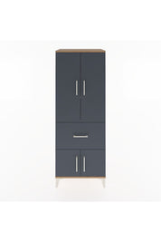 Hyperion Dolap 3 Raflı Tek Çekmeceli 4 Kapaklı 60x44x163 - S53M019V8B