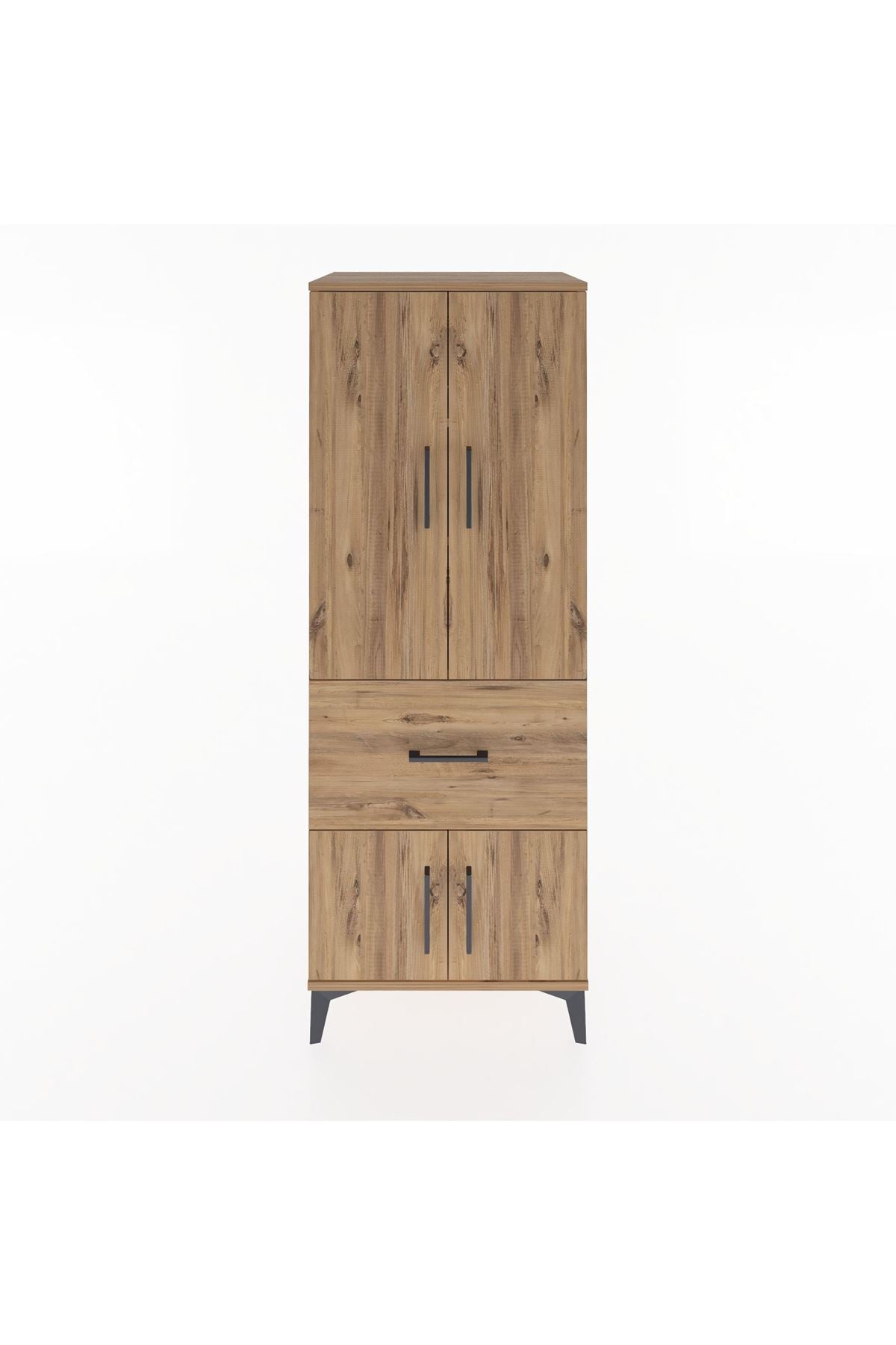 Hyperion Dolap 3 Raflı Tek Çekmeceli 4 Kapaklı 60x44x163 - S53M019V9B