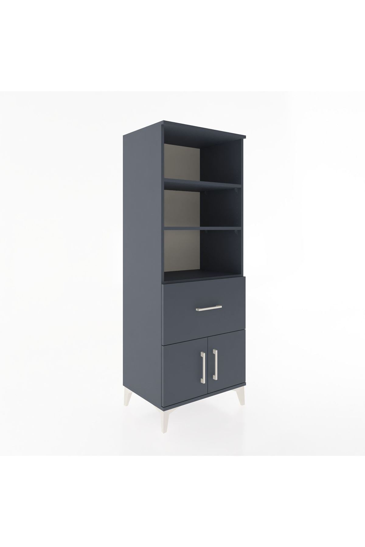 Hyperion Dolap 3 Raflı Tek Çekmeceli 2 Kapaklı 60x44x163 - S53M020V5B