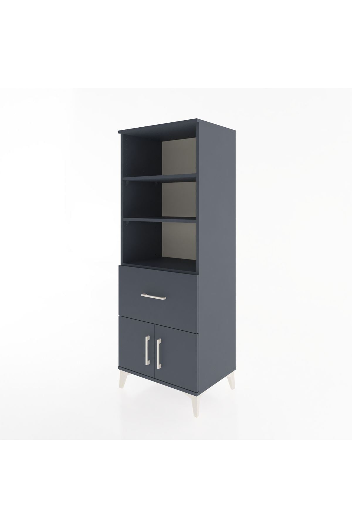 Hyperion Dolap 3 Raflı Tek Çekmeceli 2 Kapaklı 60x44x163 - S53M020V5B