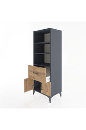 Hyperion Dolap 3 Raflı Tek Çekmeceli 2 Kapaklı 60x44x163 - S53M020V6B