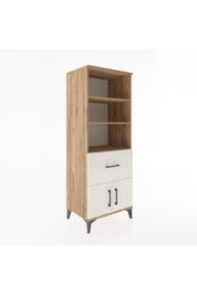 Hyperion Dolap 3 Raflı Tek Çekmeceli 2 Kapaklı 60x44x163 - S53M020V7B