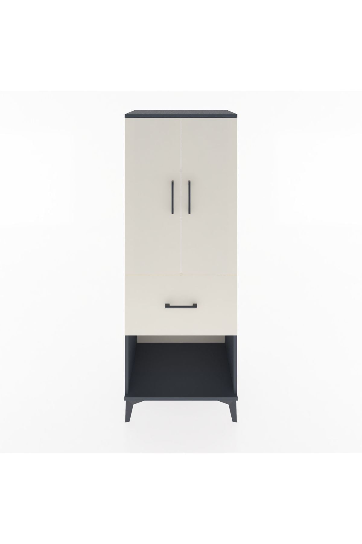 Hyperion Dolap 3 Raflı Tek Çekmeceli 2 Kapaklı 60x44x163 - S53M021V4B