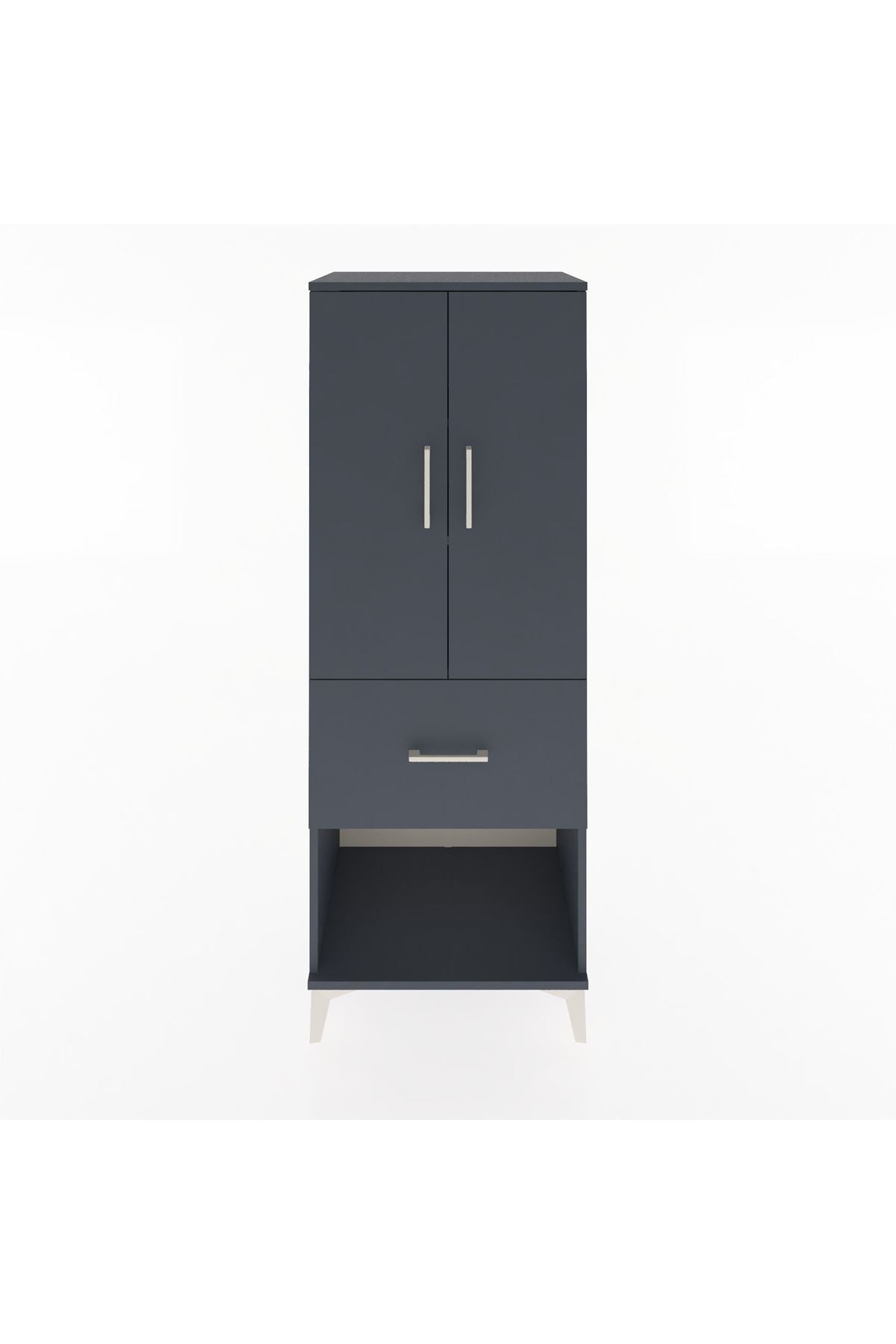 Hyperion Dolap 3 Raflı Tek Çekmeceli 2 Kapaklı 60x44x163 - S53M021V5B