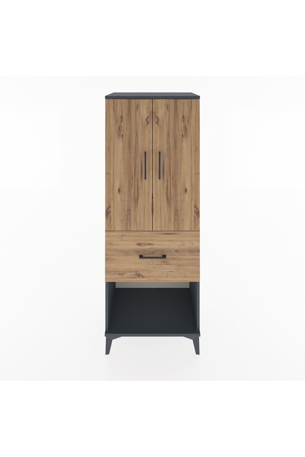 Hyperion Dolap 3 Raflı Tek Çekmeceli 2 Kapaklı 60x44x163 - S53M021V6B