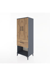 Hyperion Dolap 3 Raflı Tek Çekmeceli 2 Kapaklı 60x44x163 - S53M021V6B