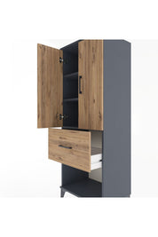 Hyperion Dolap 3 Raflı Tek Çekmeceli 2 Kapaklı 60x44x163 - S53M021V6B