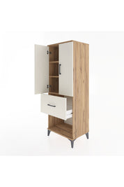 Hyperion Dolap 3 Raflı Tek Çekmeceli 2 Kapaklı 60x44x163 - S53M021V7B