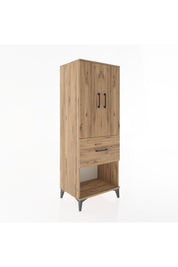 Hyperion Dolap 3 Raflı Tek Çekmeceli 2 Kapaklı 60x44x163 - S53M021V9B