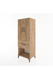 Hyperion Dolap 3 Raflı Tek Çekmeceli 2 Kapaklı 60x44x163 - S53M021V9B