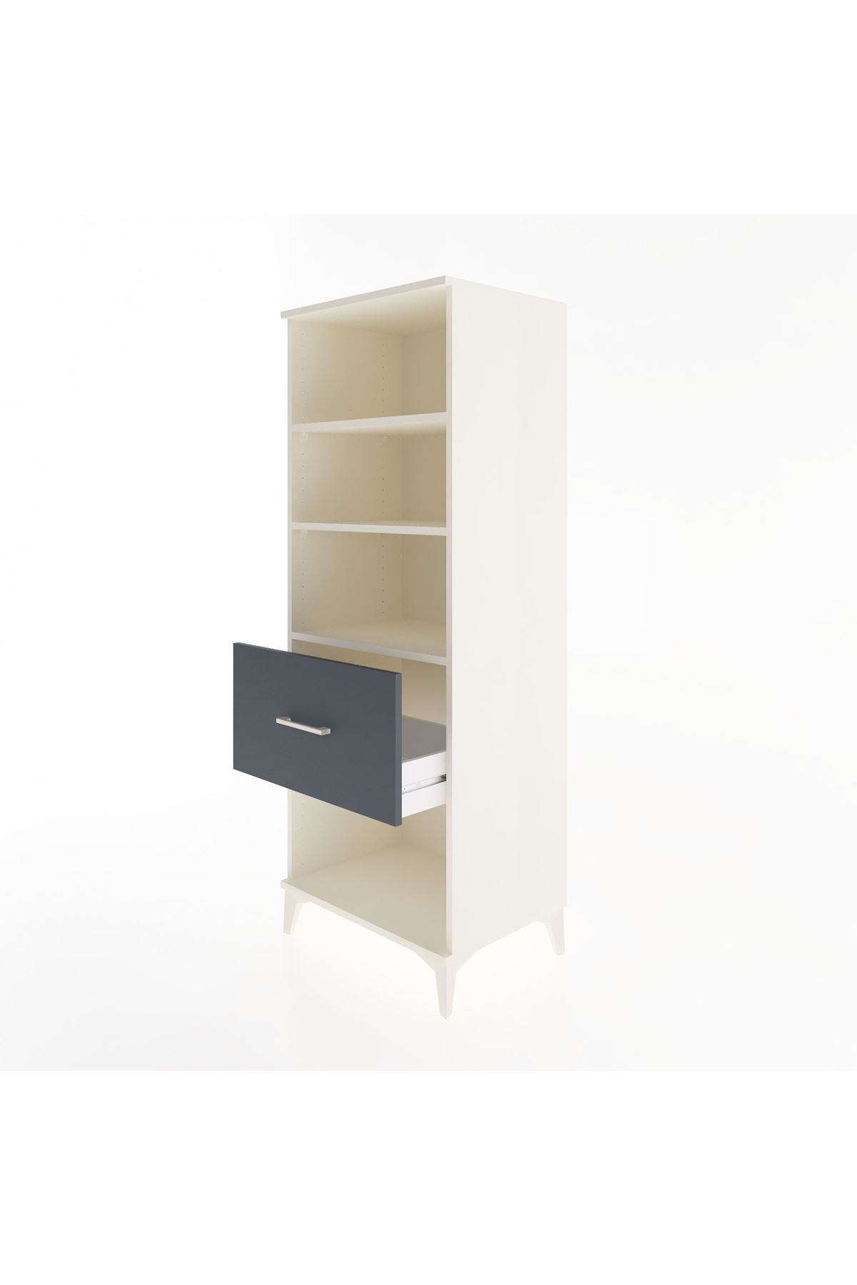 Hyperion Dolap 3 Raflı Tek Çekmeceli 60x44x163 - S53M022V2B