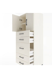 Hyperion Dolap 2 Raflı 5 Çekmeceli 2 Kapaklı 60x44x163 - S53M023V1B