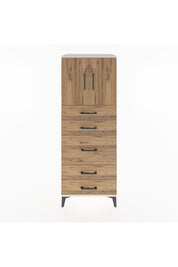 Hyperion Dolap 2 Raflı 5 Çekmeceli 2 Kapaklı 60x44x163 - S53M023V3B