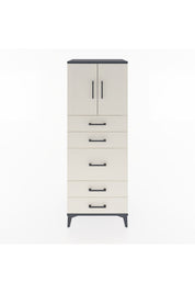 Hyperion Dolap 2 Raflı 5 Çekmeceli 2 Kapaklı 60x44x163 - S53M023V4B