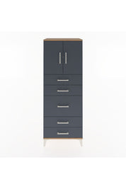 Hyperion Dolap 2 Raflı 5 Çekmeceli 2 Kapaklı 60x44x163 - S53M023V8B