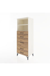 Hyperion Dolap 2 Raflı 5 Çekmeceli 60x44x163 - S53M024V3B
