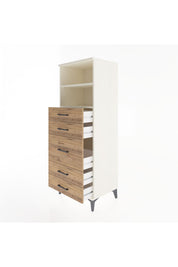 Hyperion Dolap 2 Raflı 5 Çekmeceli 60x44x163 - S53M024V3B