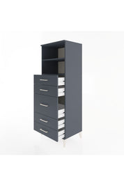 Hyperion Dolap 2 Raflı 5 Çekmeceli 60x44x163 - S53M024V5B