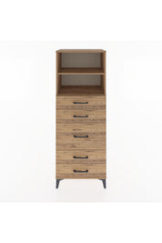 Hyperion Dolap 2 Raflı 5 Çekmeceli 60x44x163 - S53M024V9B