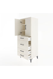 Hyperion Dolap 3 Raflı 4 Çekmeceli 2 Kapaklı 60x44x163 - S53M025V1B