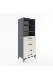 Hyperion Dolap 3 Raflı 4 Çekmeceli 60x44x163 - S53M026V4B