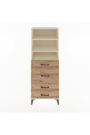 Hyperion Dolap 3 Raflı 4 Çekmeceli 60x44x163 - S53M026V3B