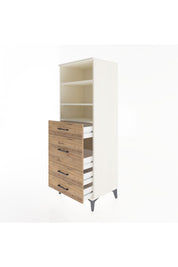 Hyperion Dolap 3 Raflı 4 Çekmeceli 60x44x163 - S53M026V3B